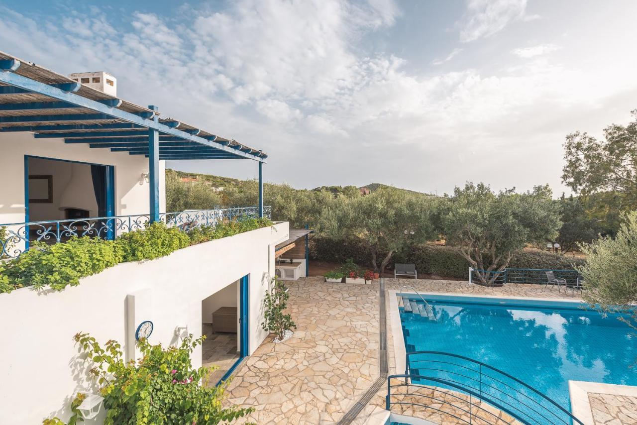 Summer Villa Pasiphae Private Pool - Bbq -Beach 2Min سونيو المظهر الخارجي الصورة