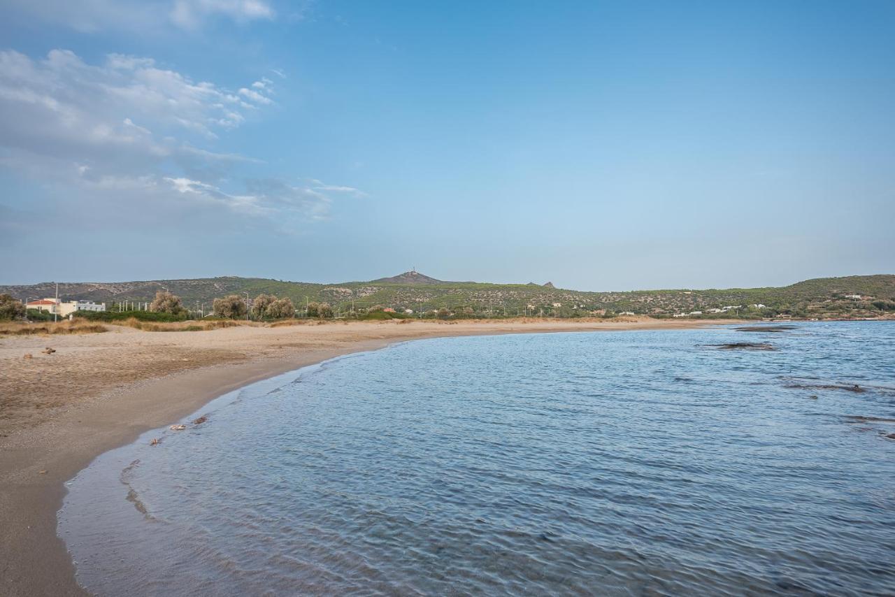 Summer Villa Pasiphae Private Pool - Bbq -Beach 2Min سونيو المظهر الخارجي الصورة