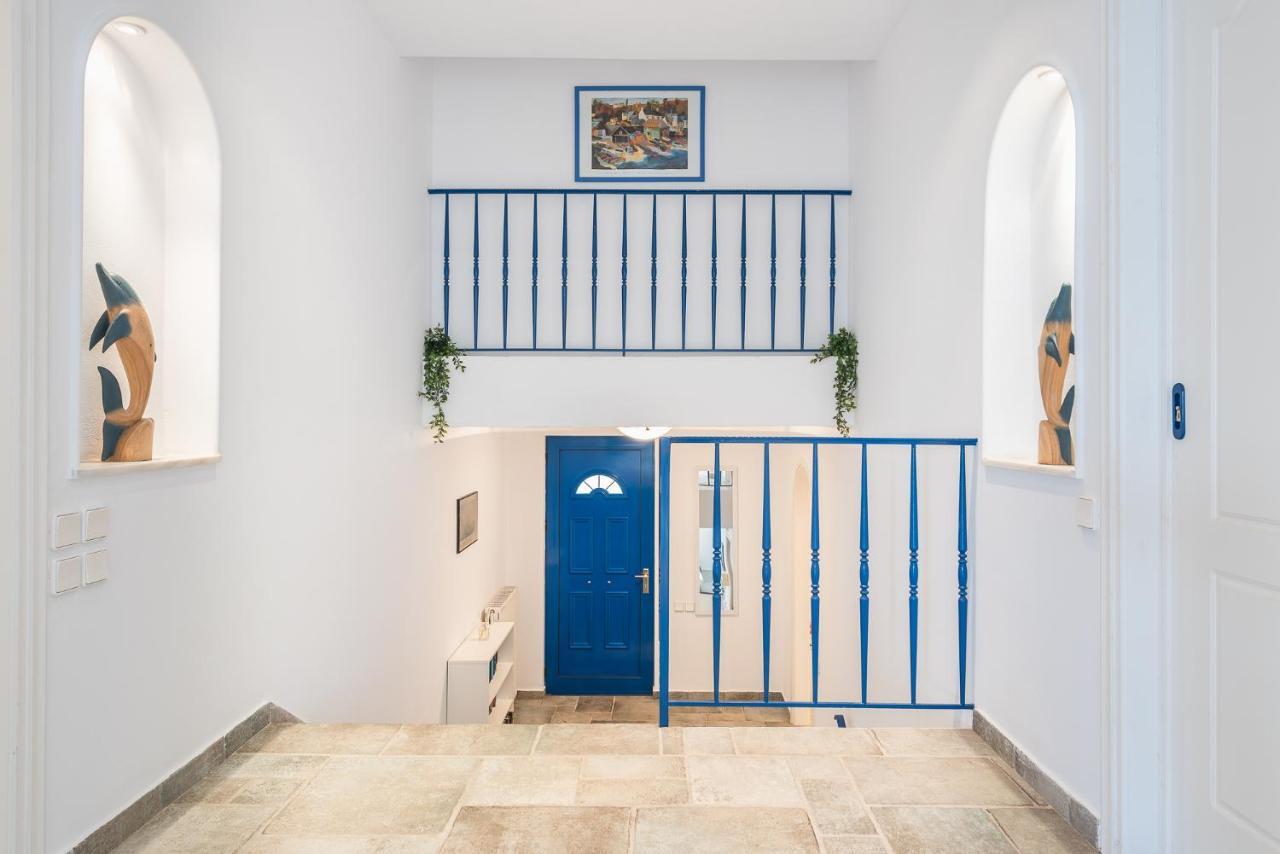 Summer Villa Pasiphae Private Pool - Bbq -Beach 2Min سونيو المظهر الخارجي الصورة