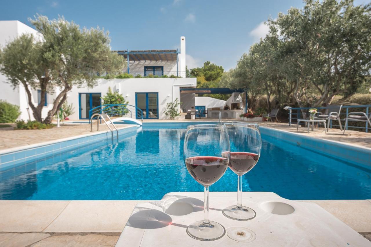 Summer Villa Pasiphae Private Pool - Bbq -Beach 2Min سونيو المظهر الخارجي الصورة