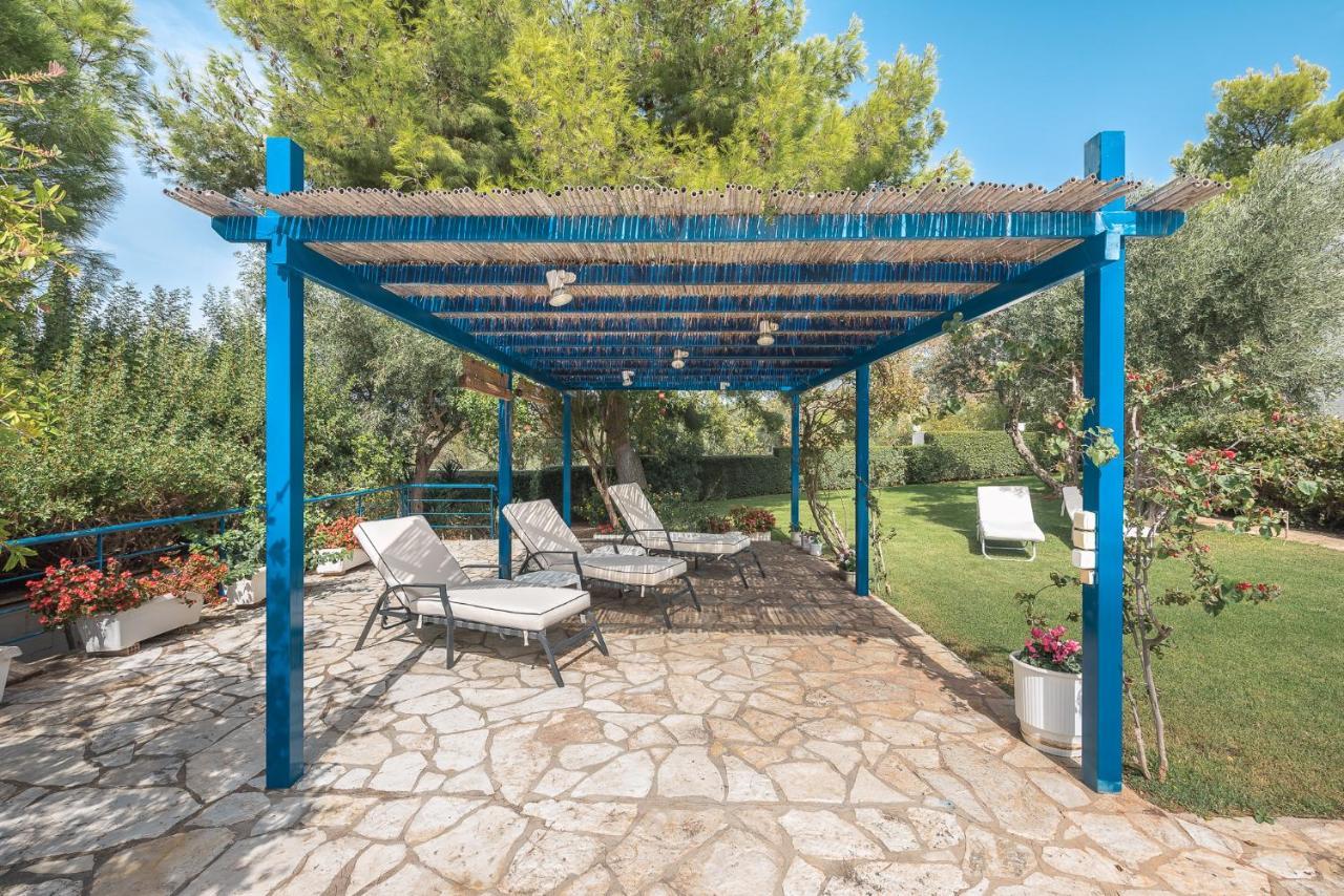 Summer Villa Pasiphae Private Pool - Bbq -Beach 2Min سونيو المظهر الخارجي الصورة