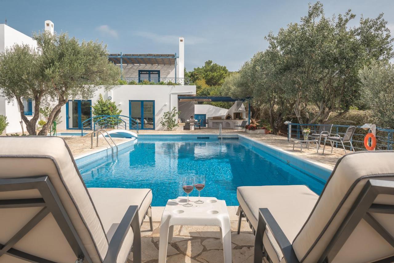 Summer Villa Pasiphae Private Pool - Bbq -Beach 2Min سونيو المظهر الخارجي الصورة