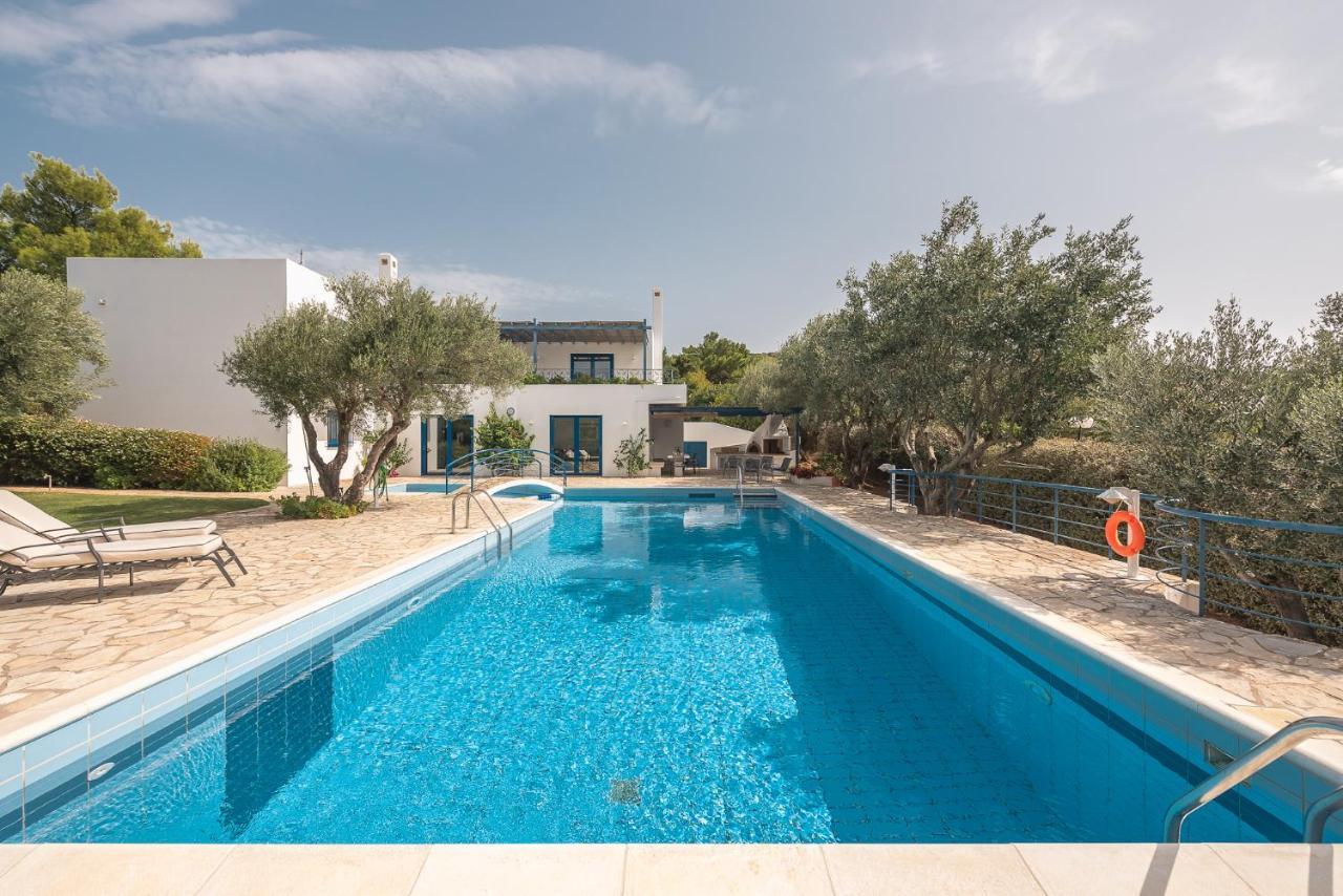 Summer Villa Pasiphae Private Pool - Bbq -Beach 2Min سونيو المظهر الخارجي الصورة
