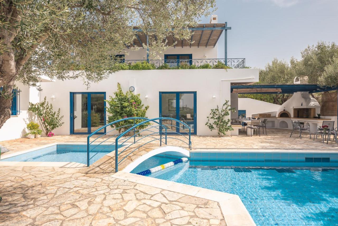 Summer Villa Pasiphae Private Pool - Bbq -Beach 2Min سونيو المظهر الخارجي الصورة